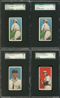 1909-11 T206 White Border SGC 60 EX 5 Collection (4 Different)